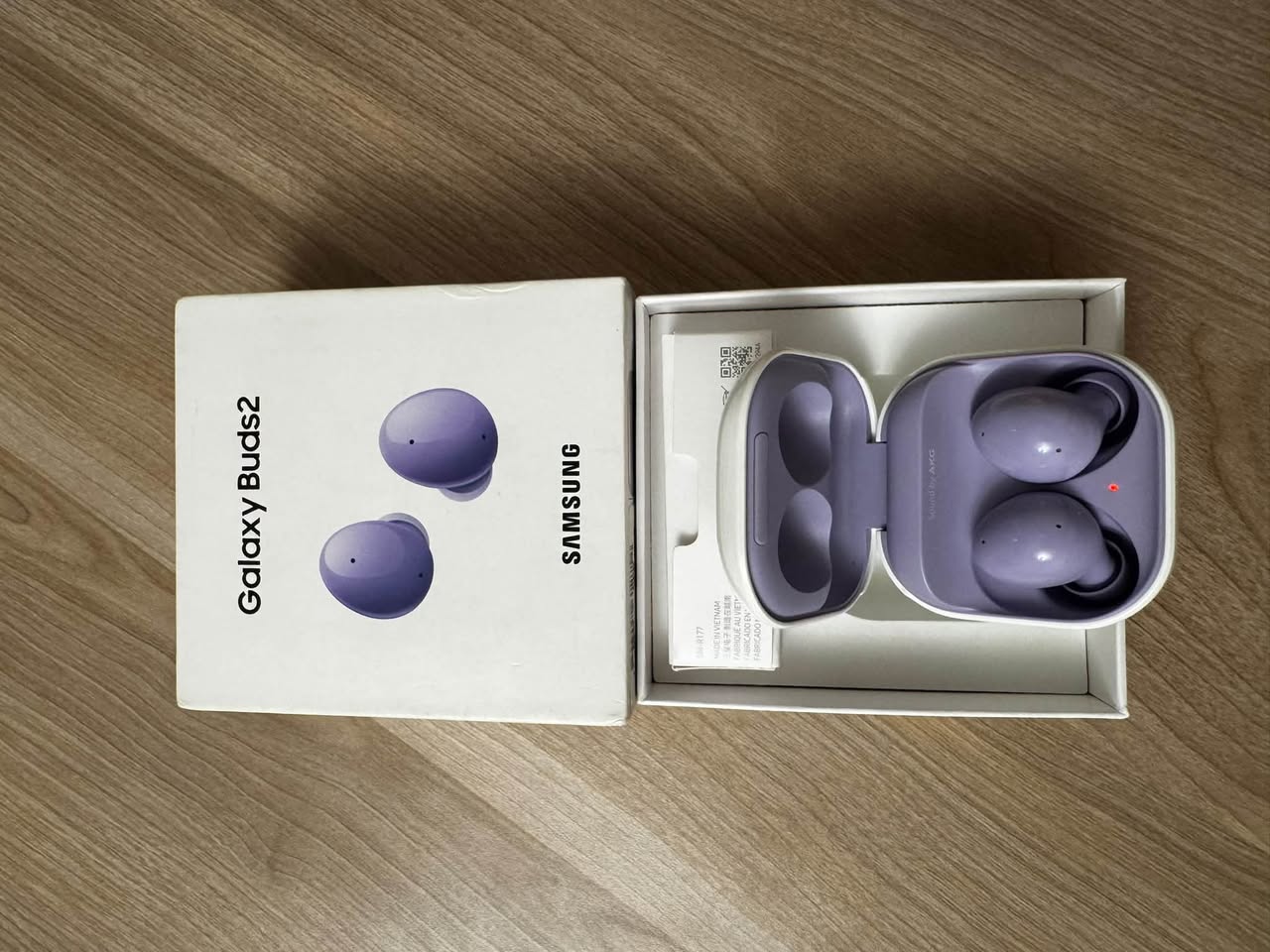 Samsung Buds 2 Lavender ideal durumda - 80₼
