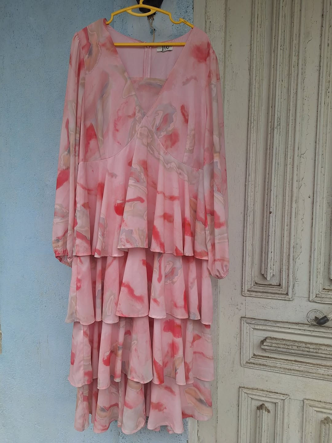 Pembe renkli elbise, beden XL