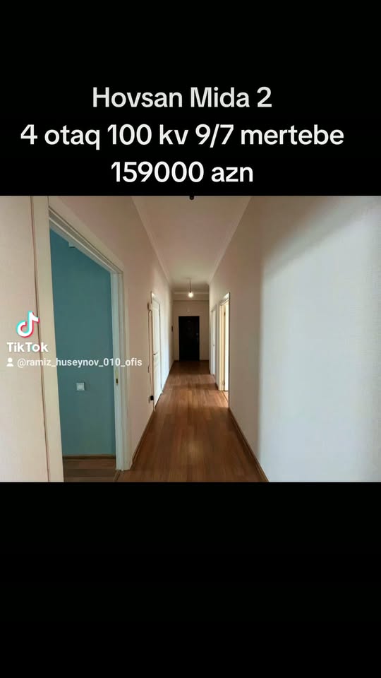 4 oda daire satılık, Bakü — 159,000 ₼