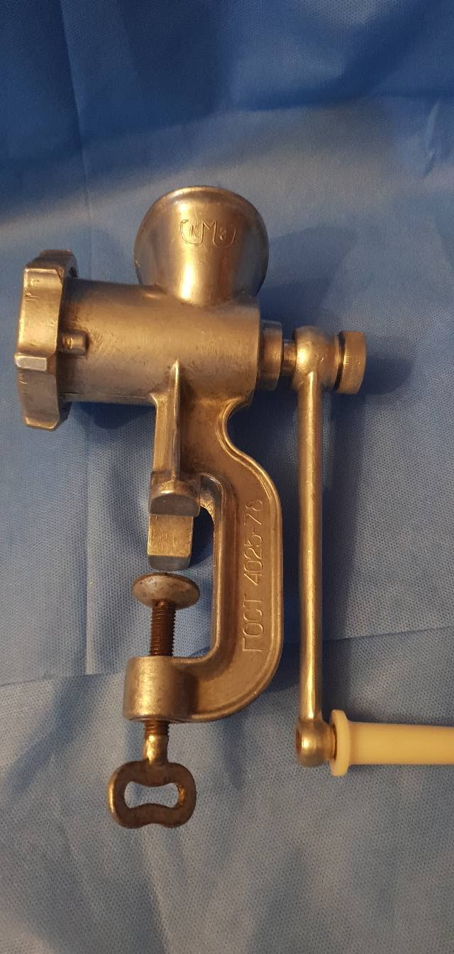 Soviet hand meat grinder GOST 4025-78
