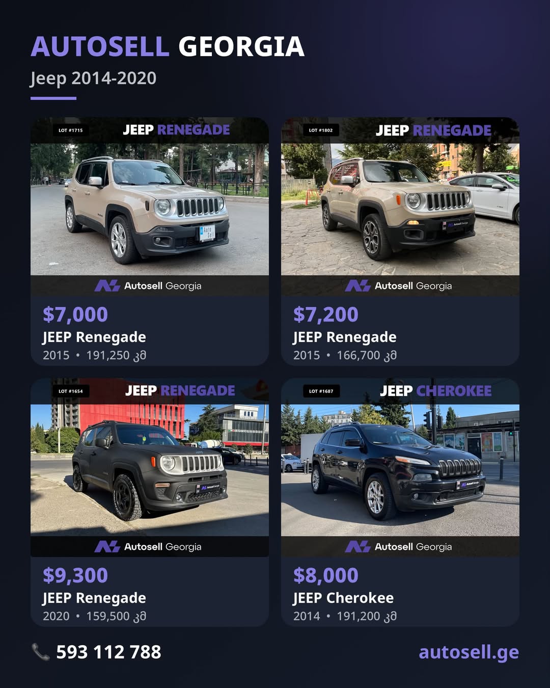 Jeep Renegade  & Cherokee — 2014–2020