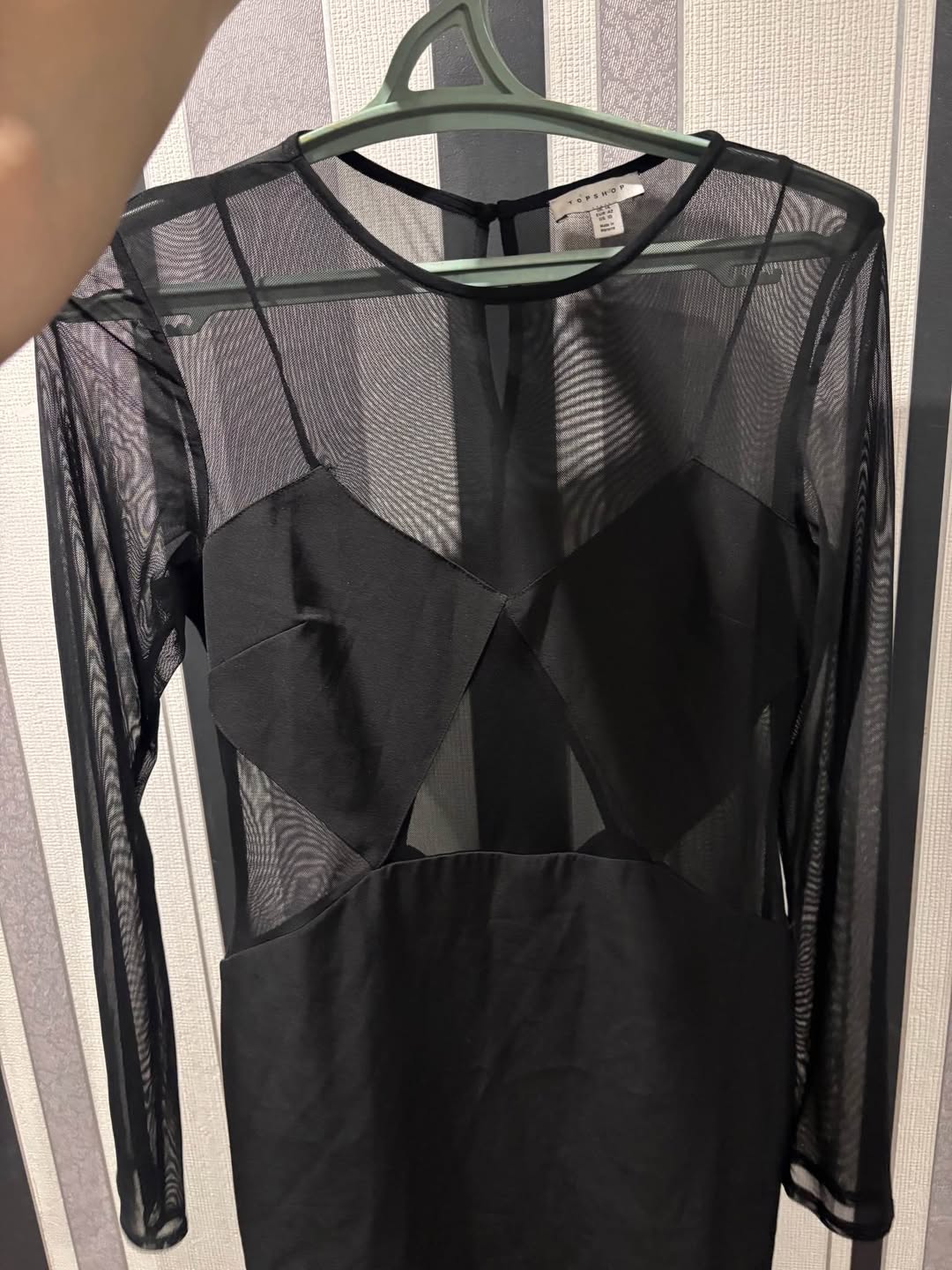 Topshop siyah elbise, beden M/L