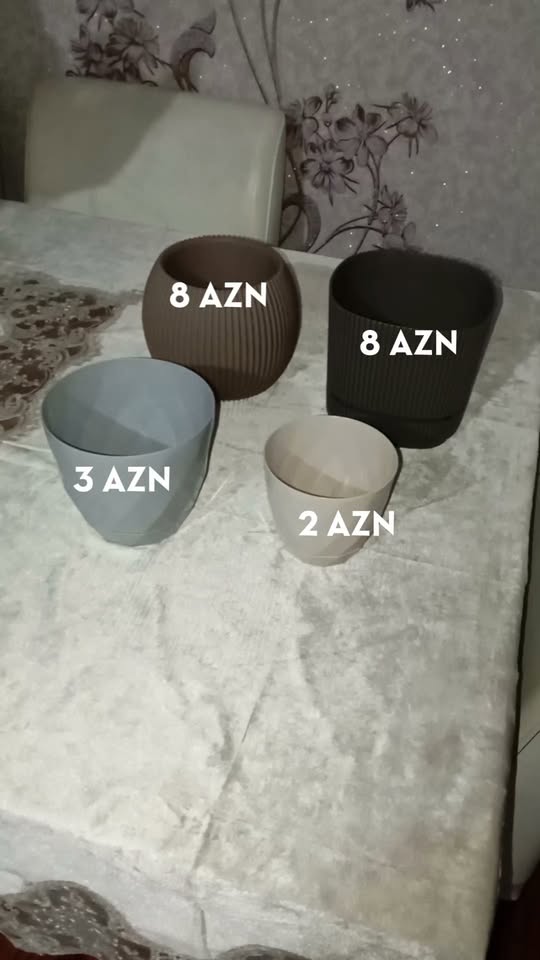 Plastik gül qabları, 4 ölçü