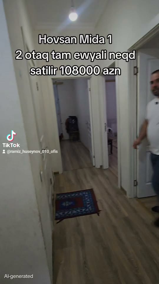 2 oda daire satılık, Bakü - 108,000 ₼