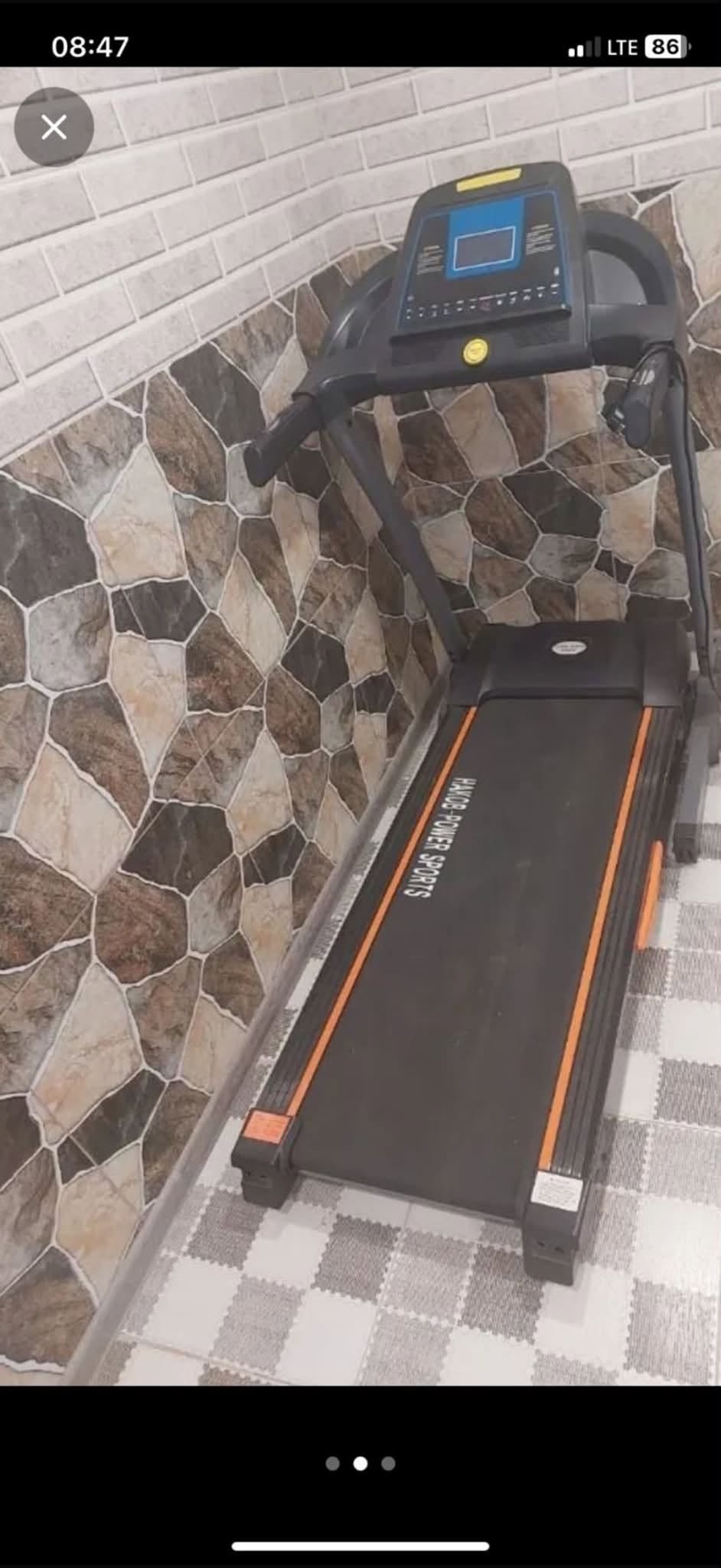 Treadmill, 120 kg limit, Power Sports