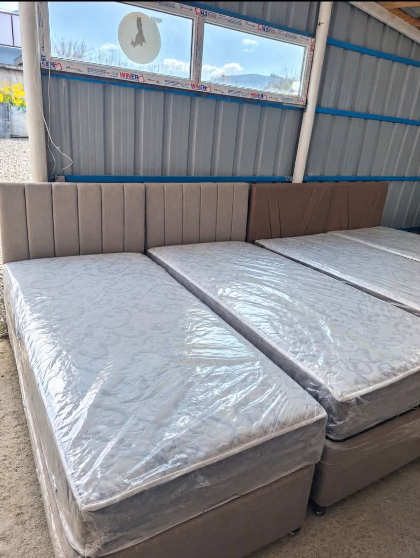 Tek kişilik yataklar demir iskelet şilte ortopedik - 650₾