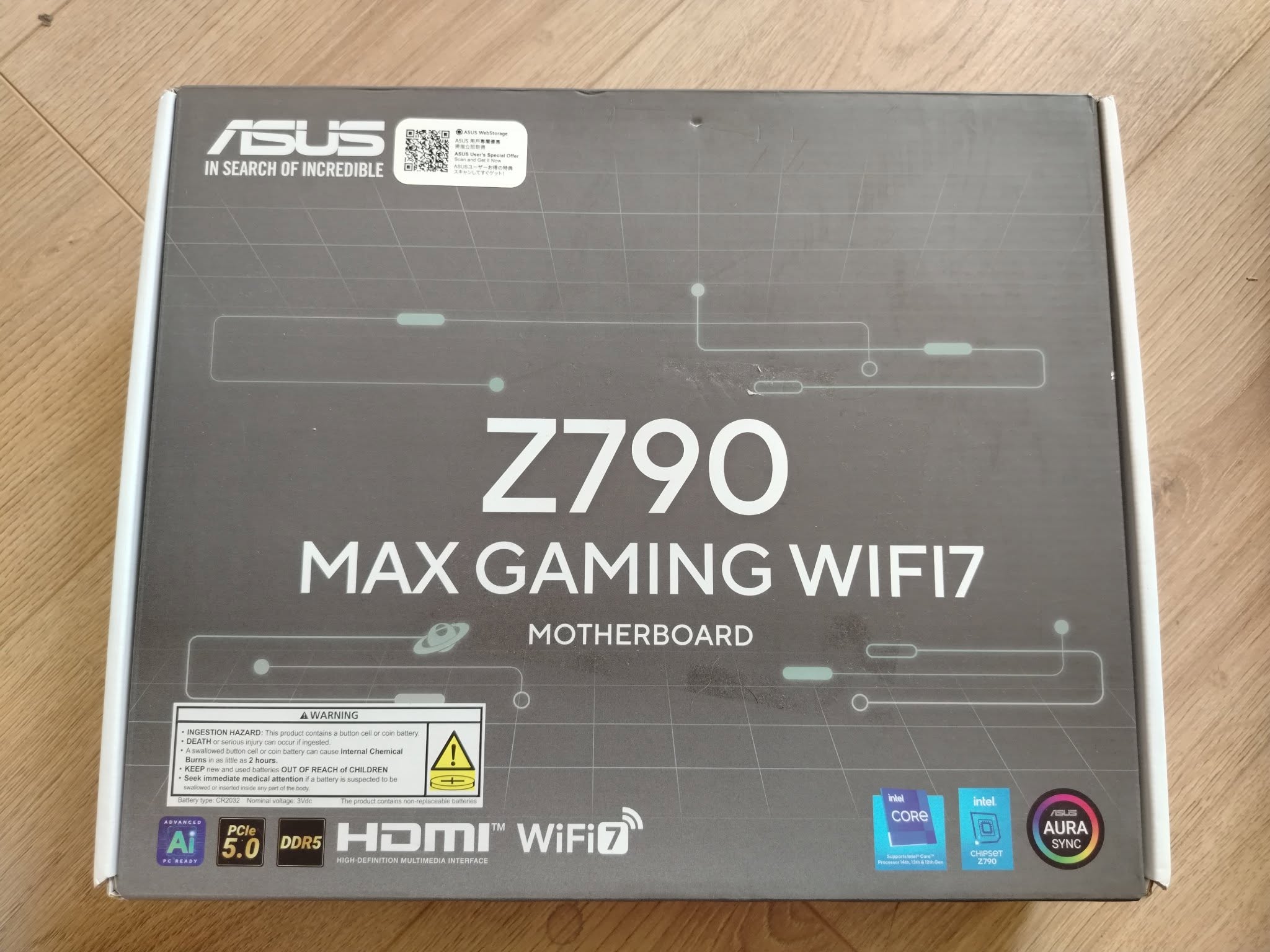 ASUS Z790 MAX Gaming WIFI7 დედაპლატა