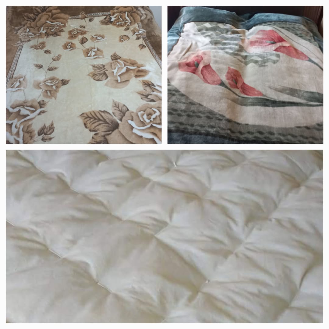 Blankets and quilted bed cover