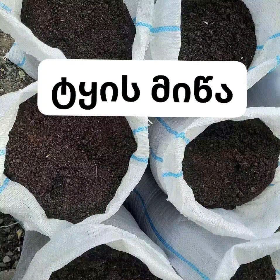 Burned manure, earth is poured into 40-liter - 10₾