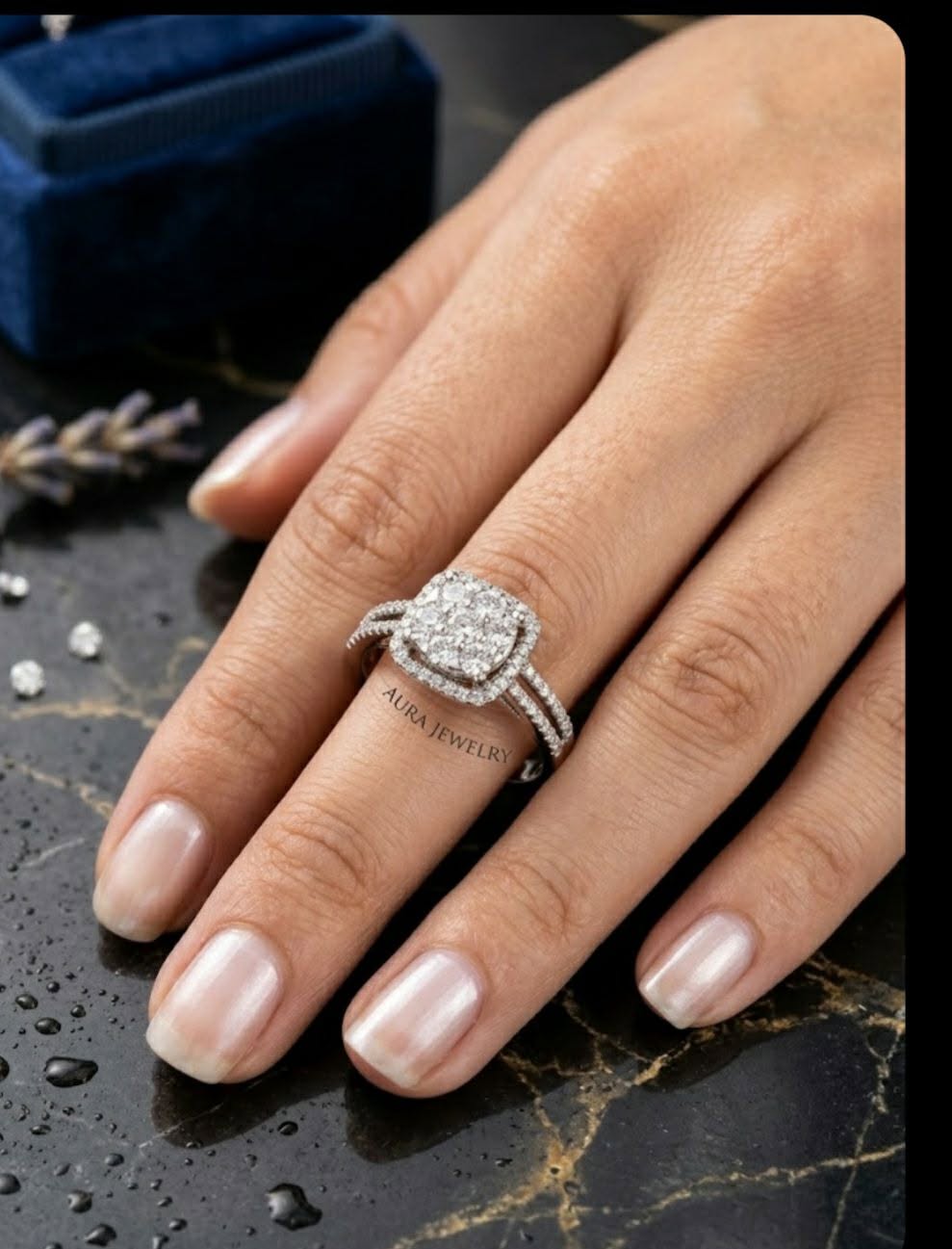 Silver ring 925, size 16