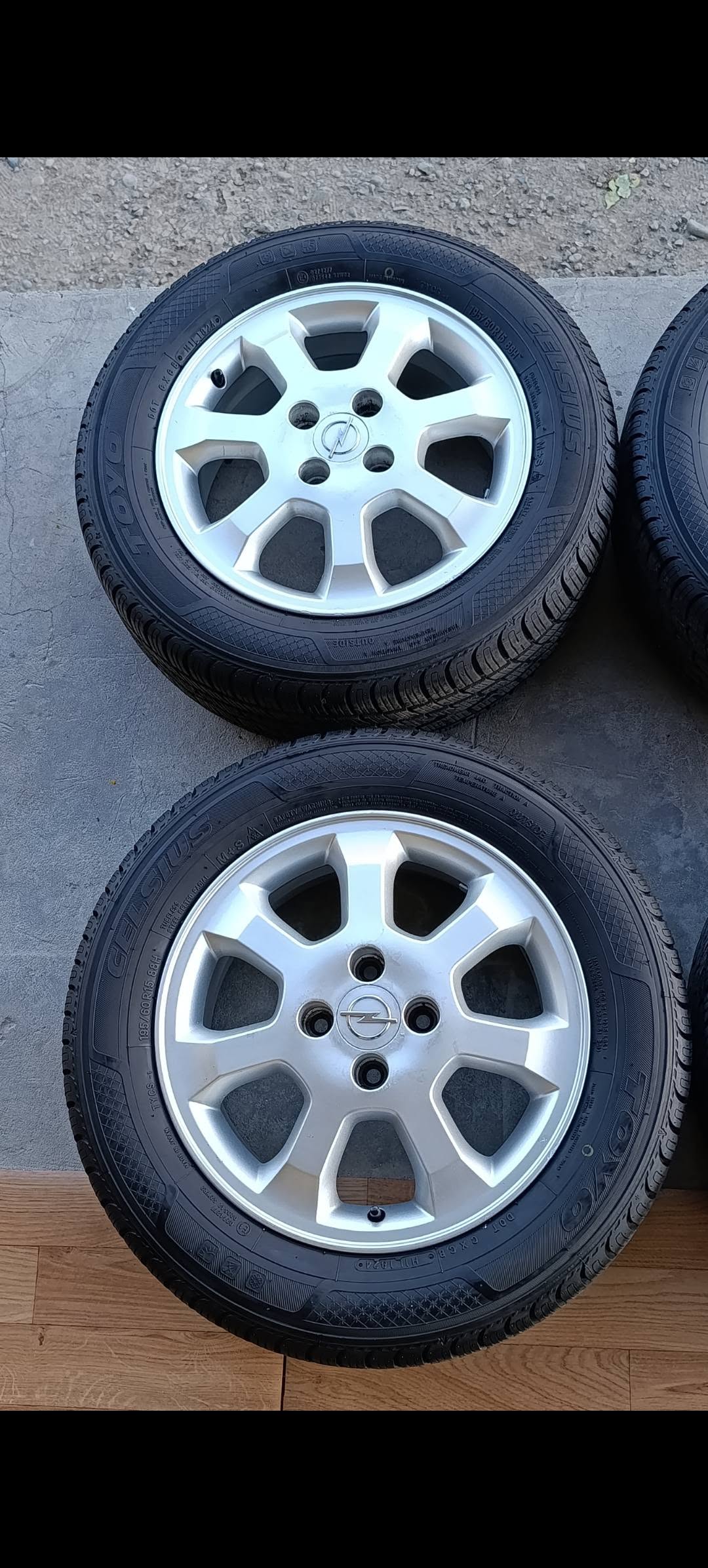 195/60 R15 ის საბურავები დისკებით, 2024