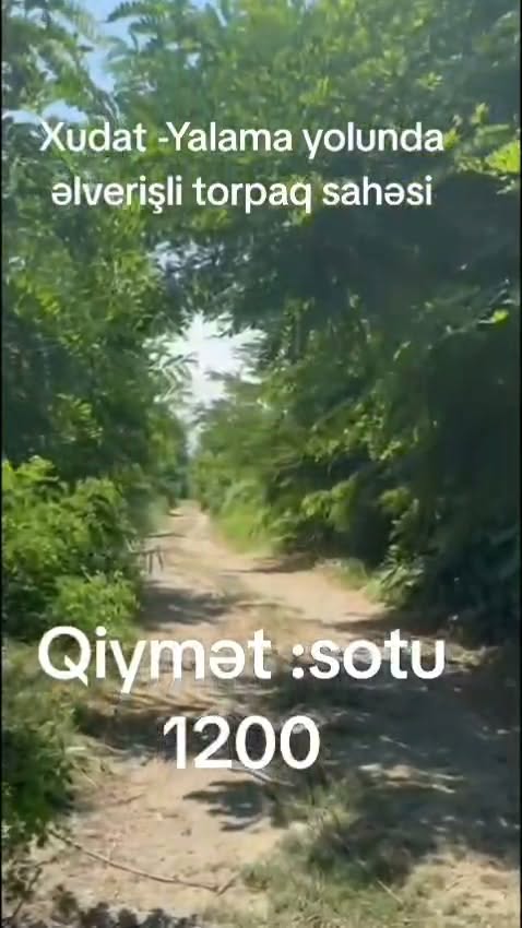 Xudat–Yalama yolunda torpaq sahəsi