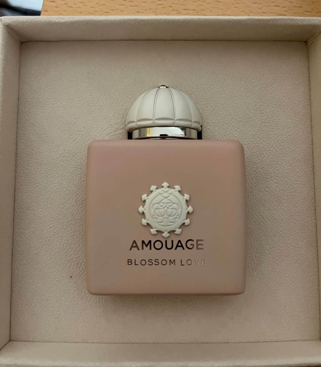 Amouage Blossom Love perfume, opened box