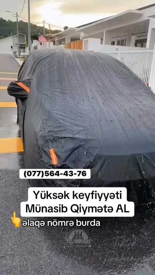 Black car cover, premium quality