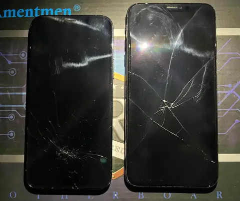 iPhone 12 Pro ve XS Max, kırılmış ekran