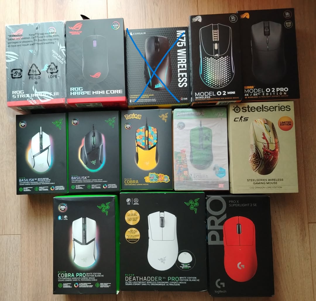 Gaming მაუსები ASUS, Razer, Logitech, Glorious