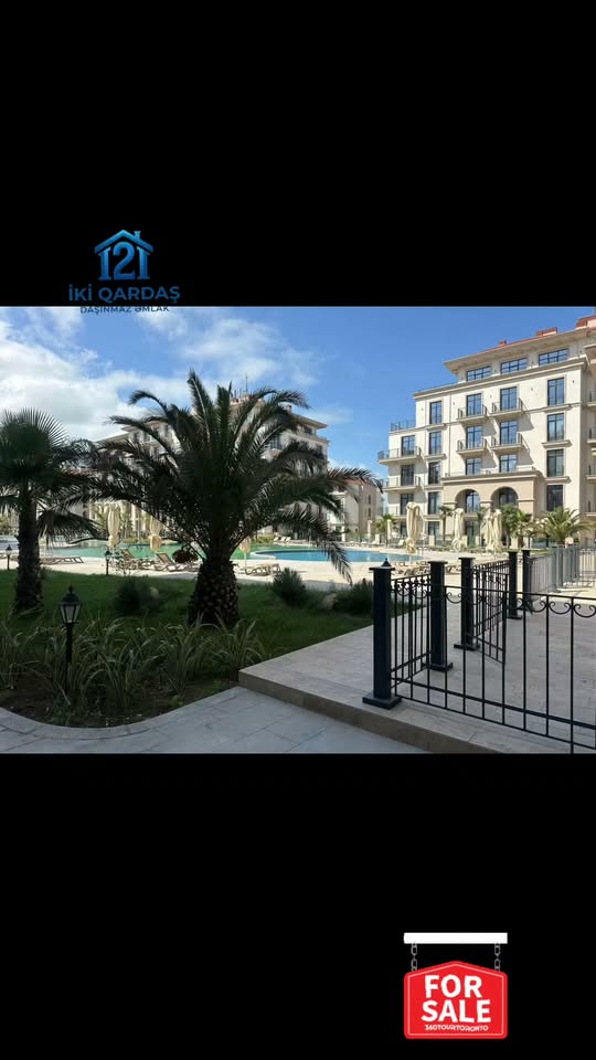 Havuzlu tatil kompleksi içinde satılık daireler