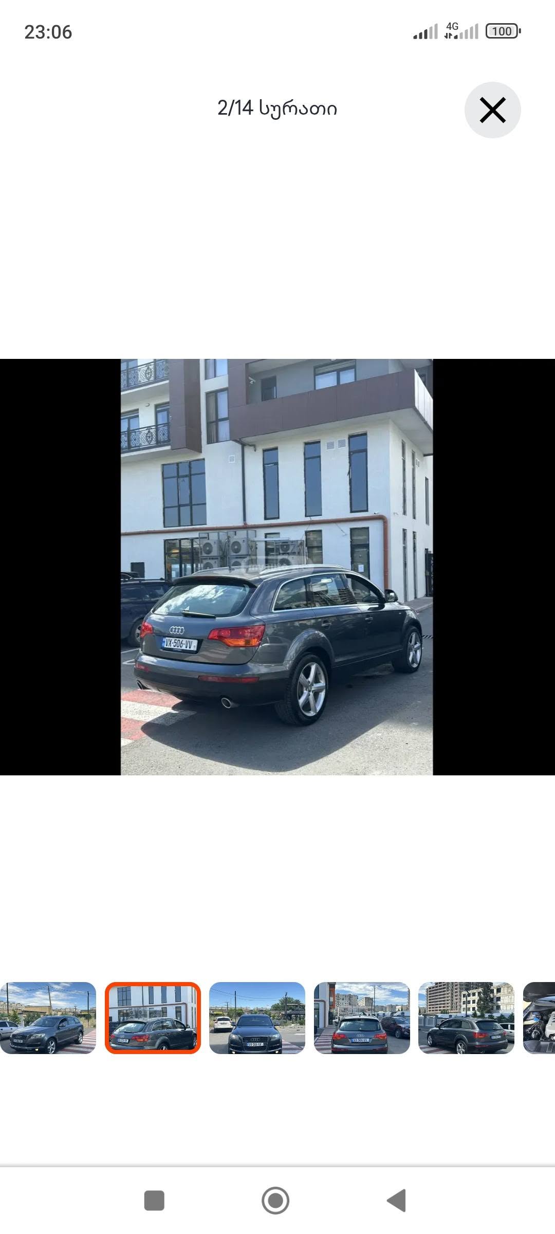 Audi Q7 el ile 2000 dólaresına satılık
