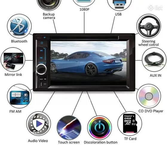 VAZ .2 Full HD ტაქტილური ეკრანი Android IOS GPS ნავიგაცია — 95,000֏