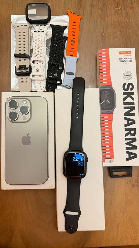 iPhone 15 Pro 256GB with Apple Watch 11