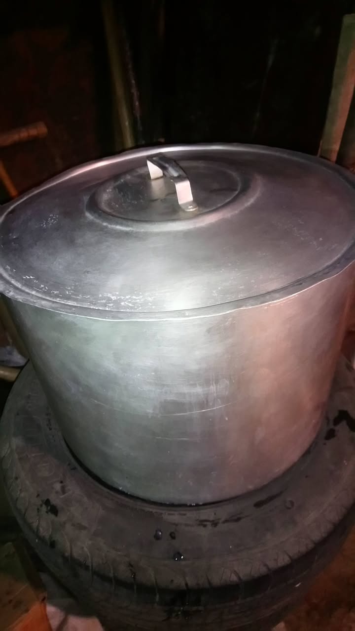 Thick-walled aluminum cauldron 50 liters