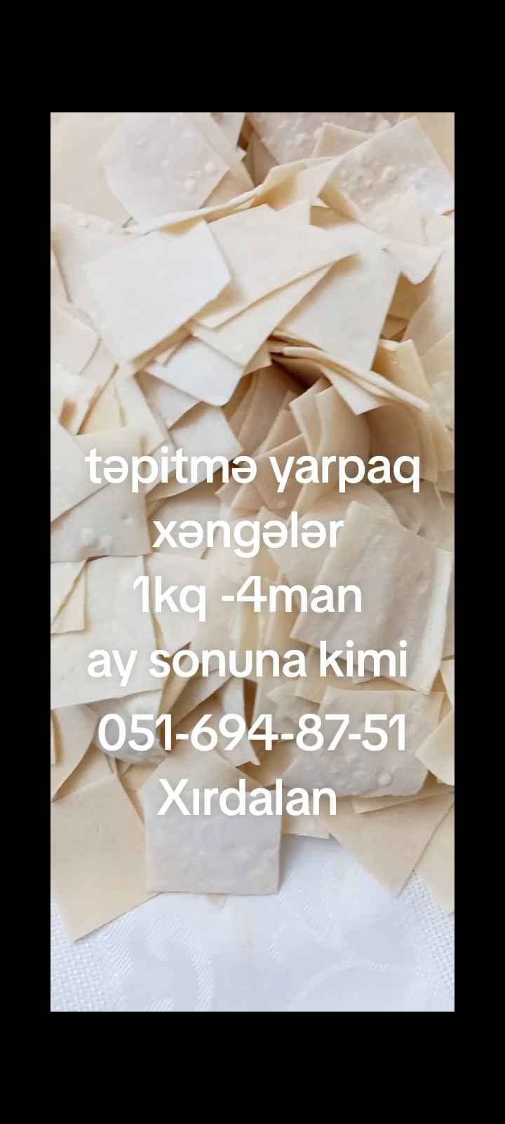 Təpitmə yarpaq xəngəl, 1 kq