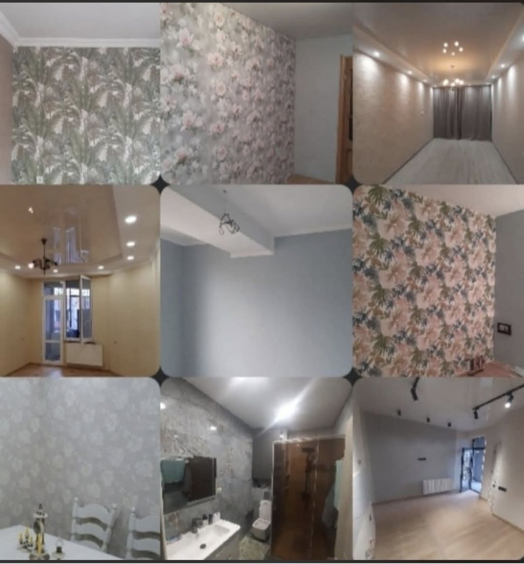 Շպալերի ծեծում, ներկման աշխատանքներ, լամինատի տեղադրում