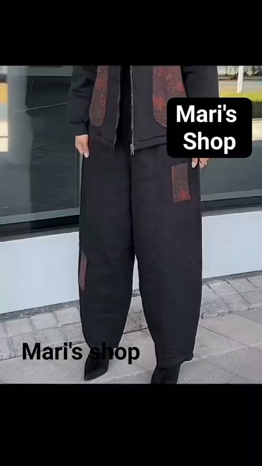 Warm two-piece winter clothing set
