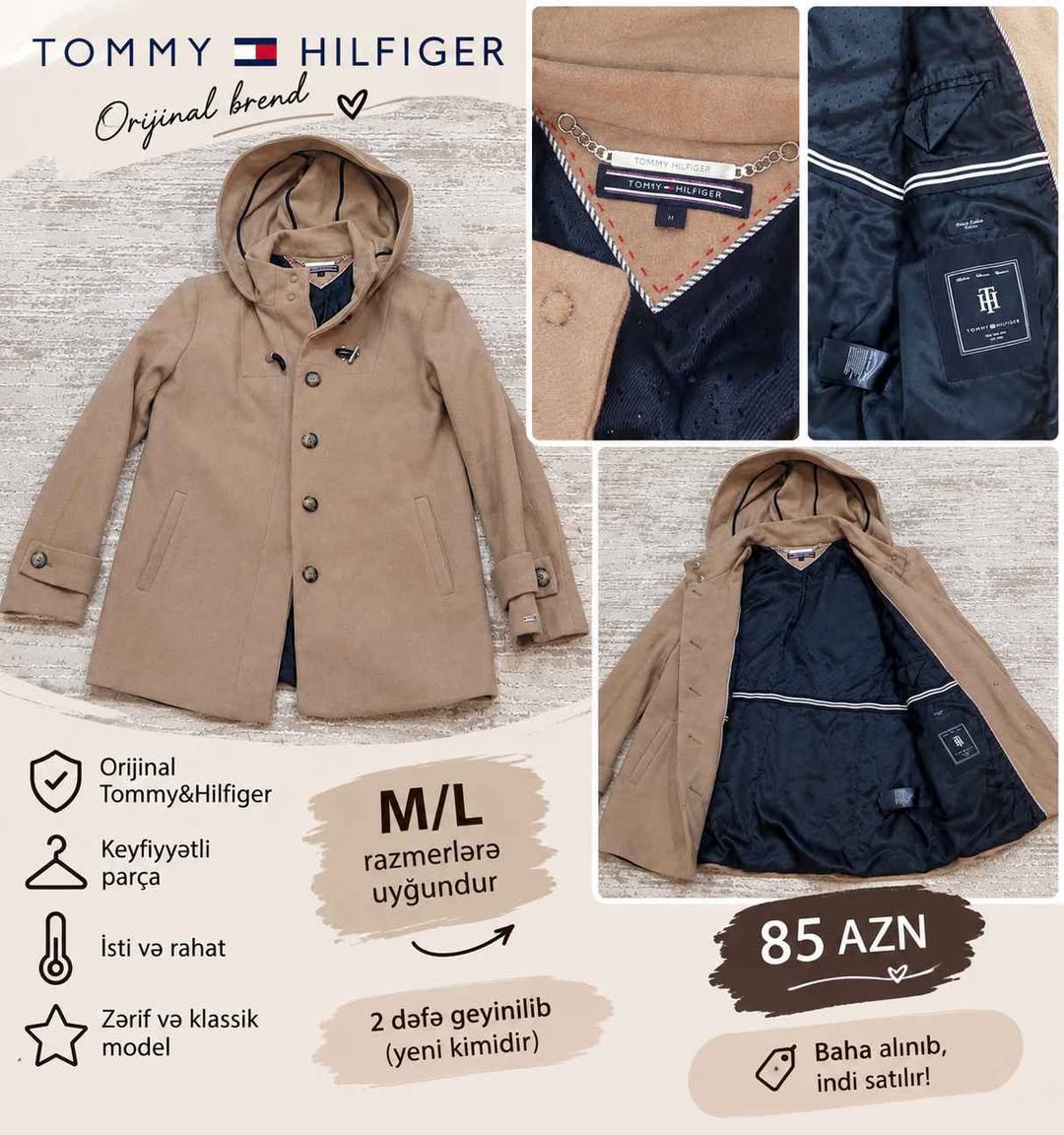 Tommy Hilfiger պալտո, M/L չափս
