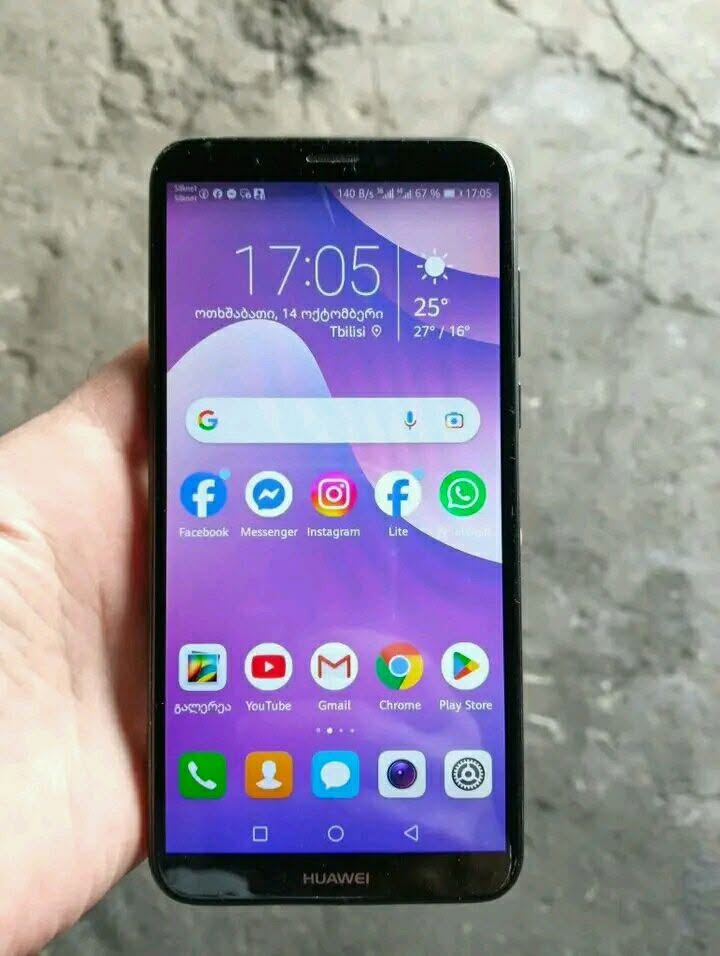 Huawei Y-7_Praimi. 6/128,გბტზე. მოყვება დამტენი — 130₾