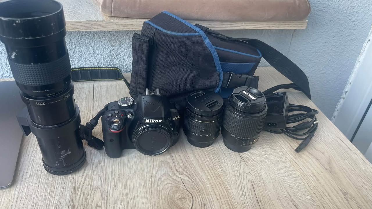 ‼️Satılır‼️ Nikon D3300 ‼️linzalar‼️ Nikon