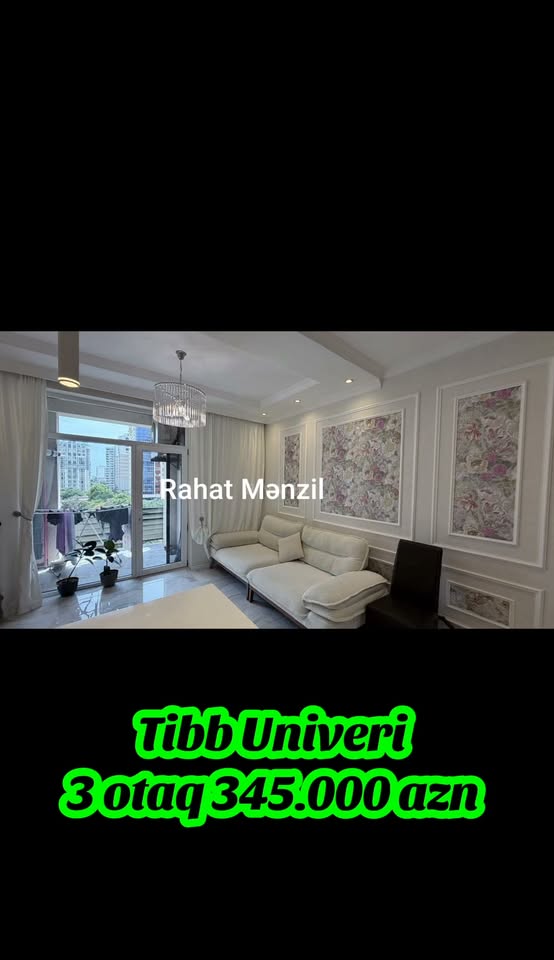 3 սենյականոց բնակարան վաճառվում է, Բաքու — 345,000 ₼