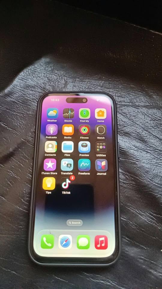 iPhone 14 Pro 128GB, cracked screen