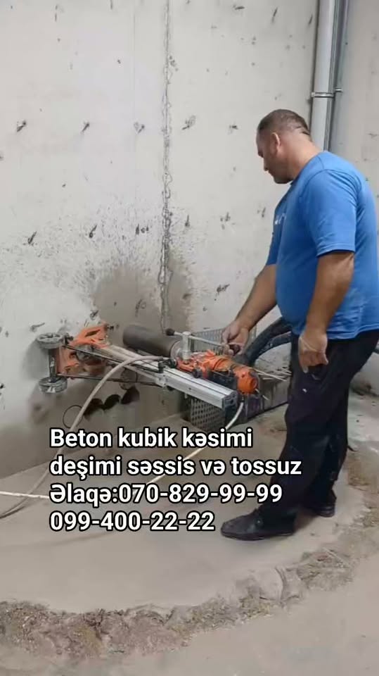Beton kesme deşme səssiz və tossuz