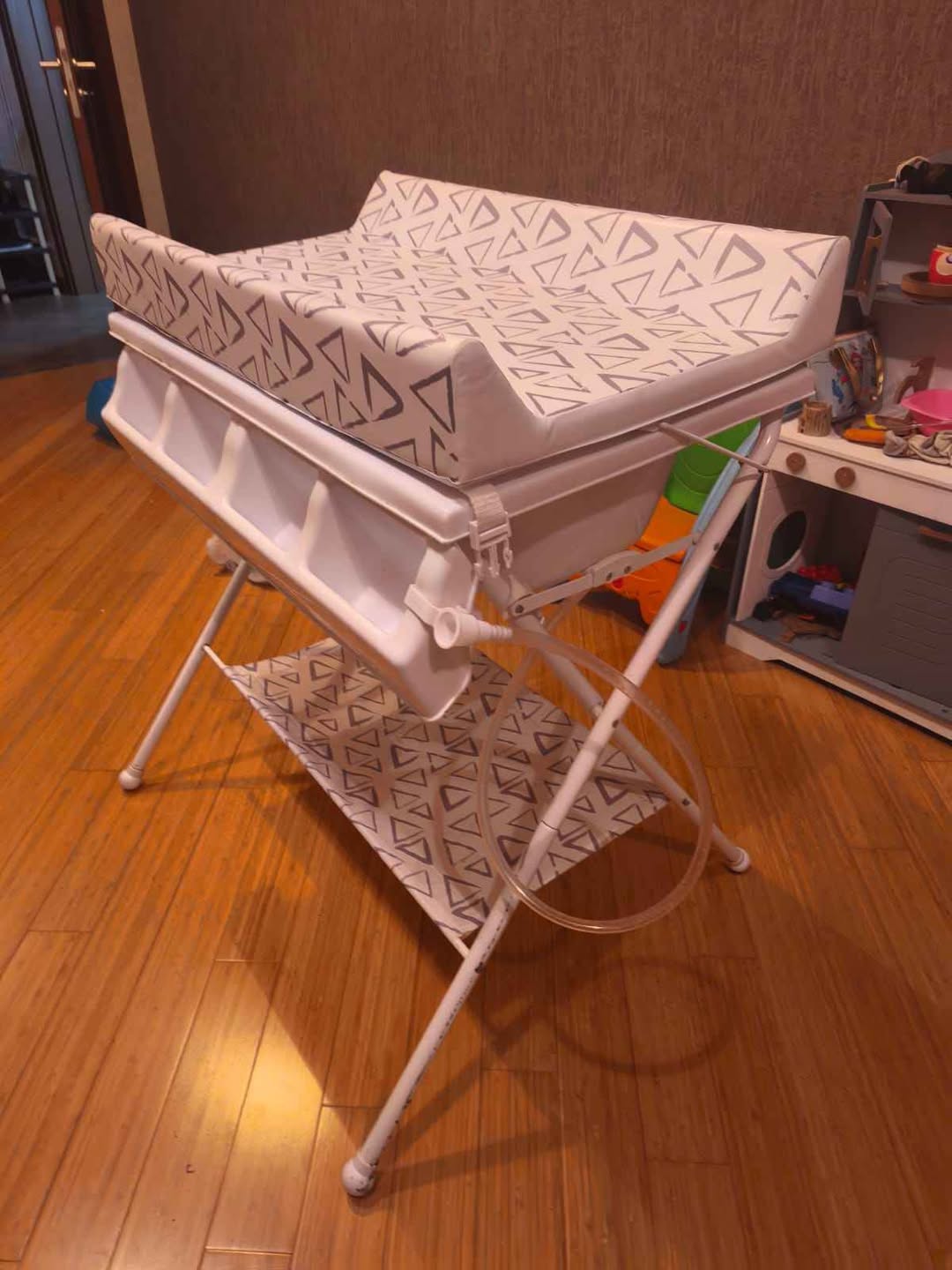 Baby bath with changing table