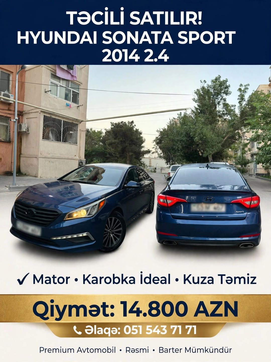 ავტომობილი — 14,800₼