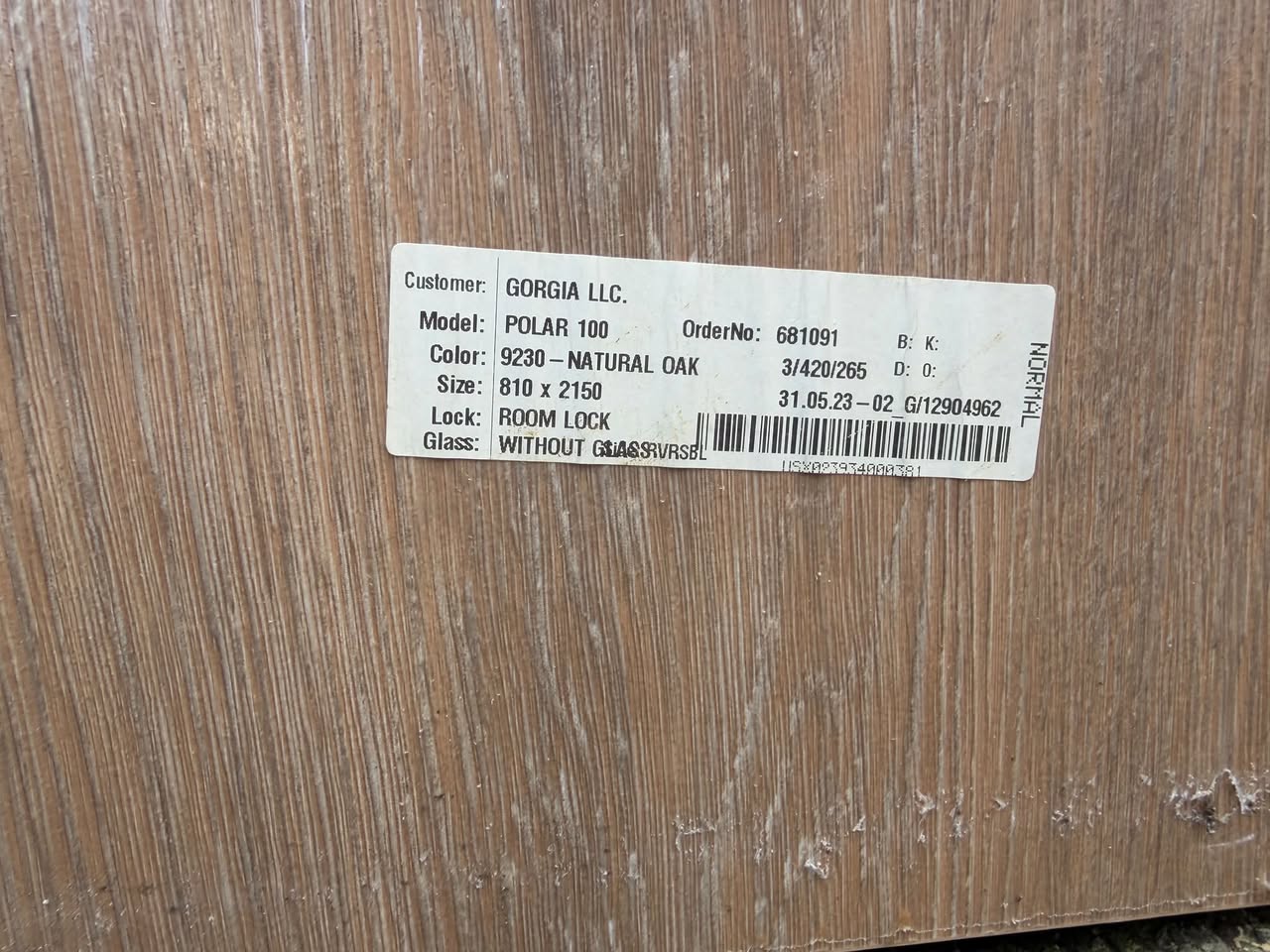 Polar 100 interior door 810×2150
