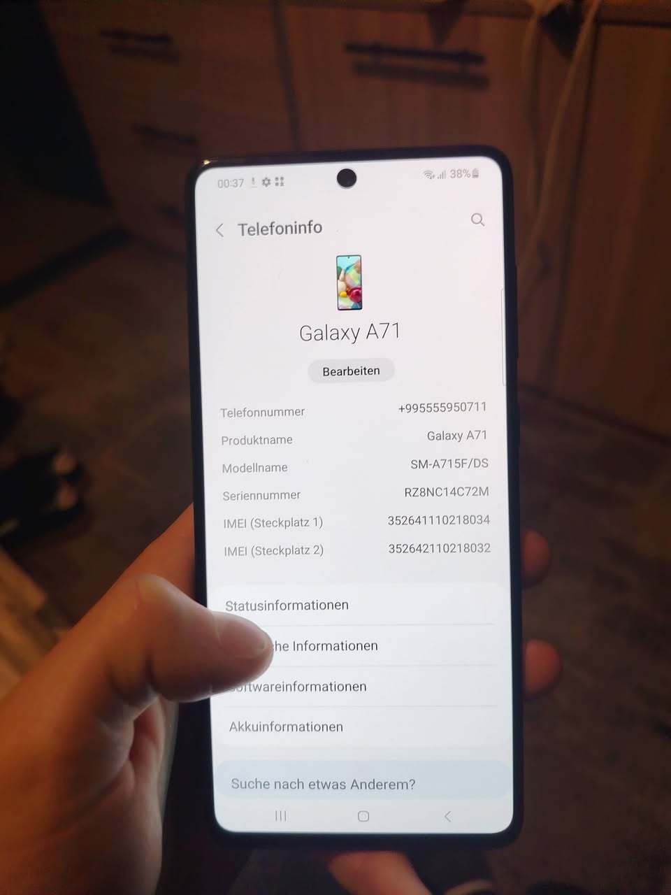 Galaxy A71, mükemmel çalışıyor