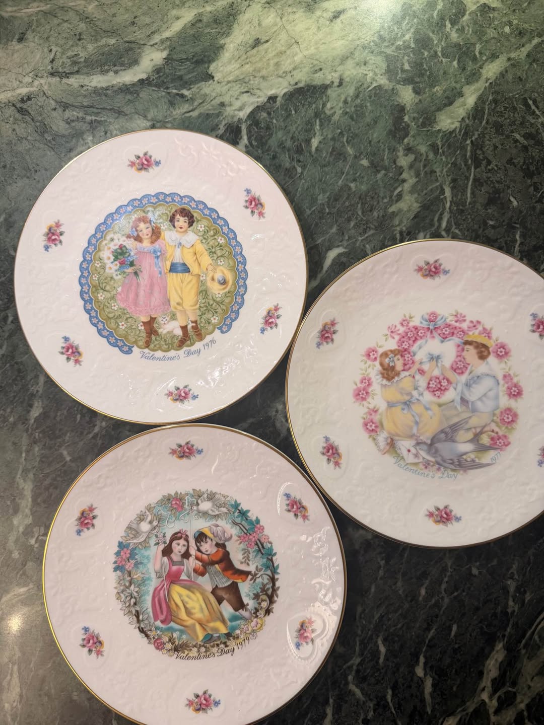 Royal Doulton Valentine's collector plates 1976-1979
