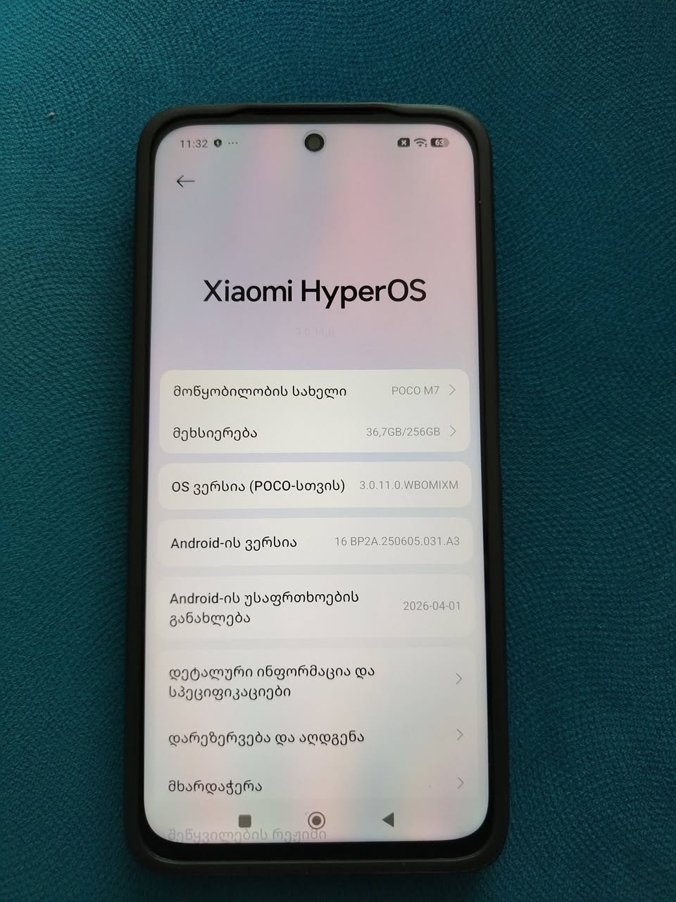 Acilen satılık Xiaomi Poco M7 telefonu