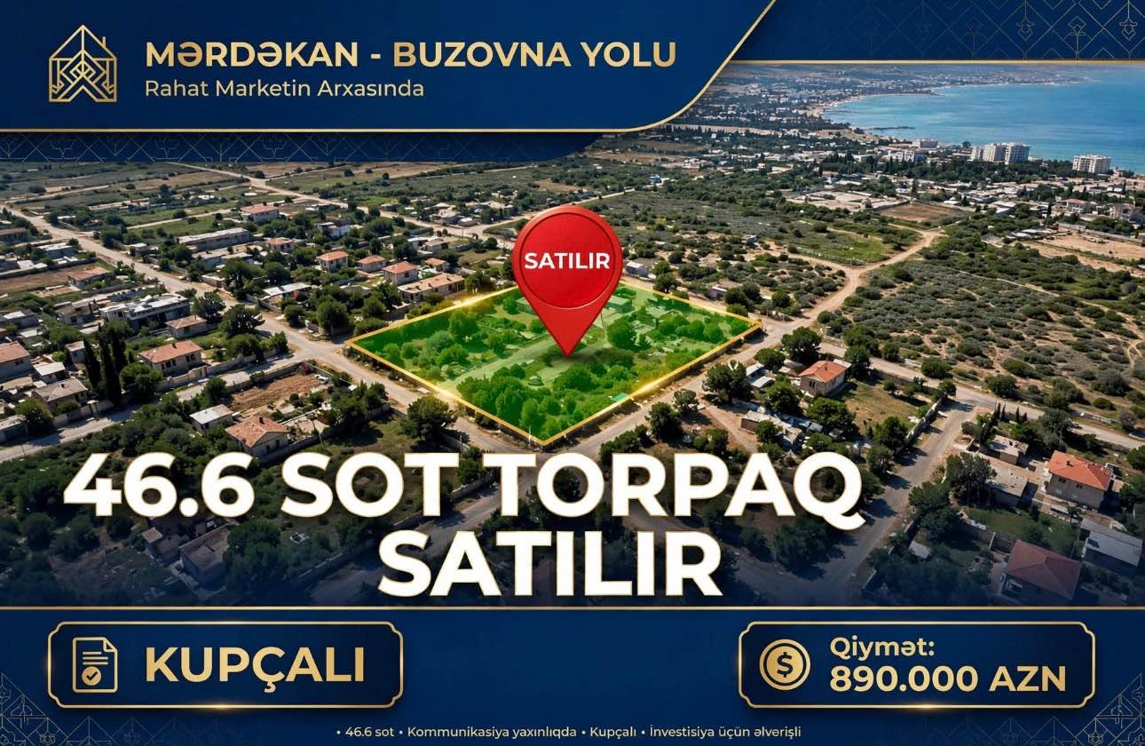 46.6 hectares of land are for sale, Mardakan