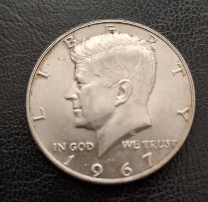 1967 ABŞ 50 sent gümüş sikkə