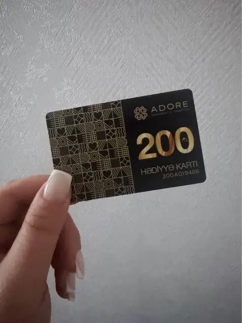 🌸 Мне подарили подарочную карту — 200₼