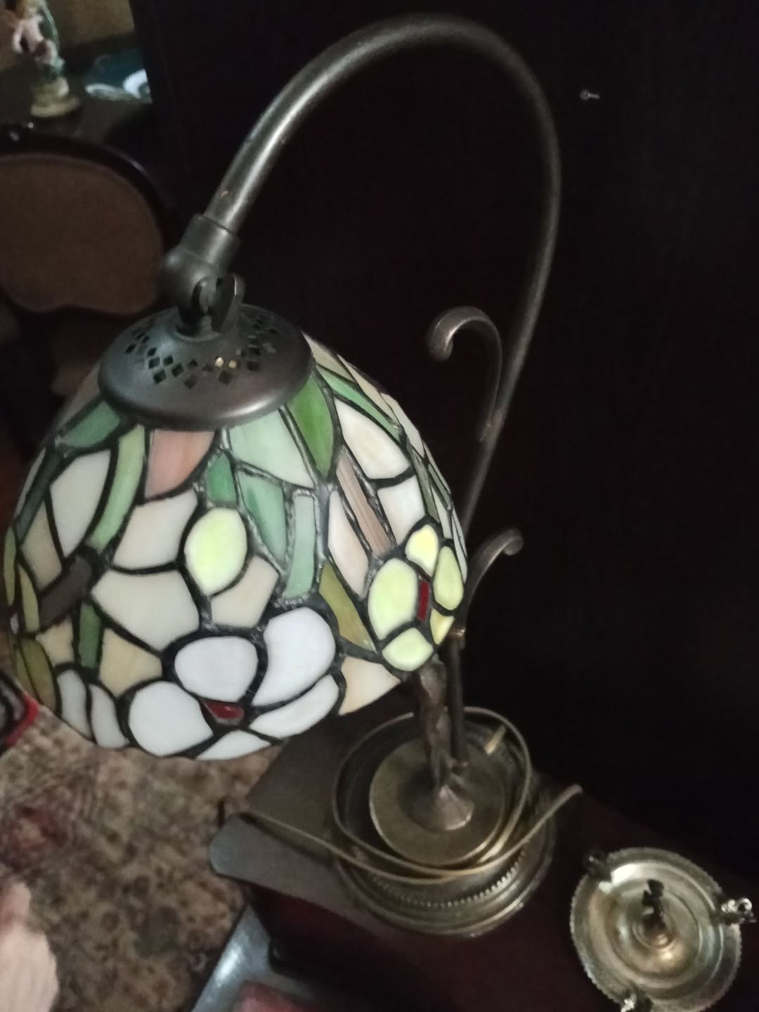 Tiffany Vitrajı şamdanı
