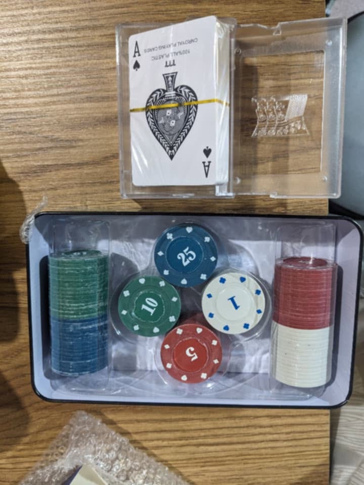 Poker set with cards for sale, price — 35₾