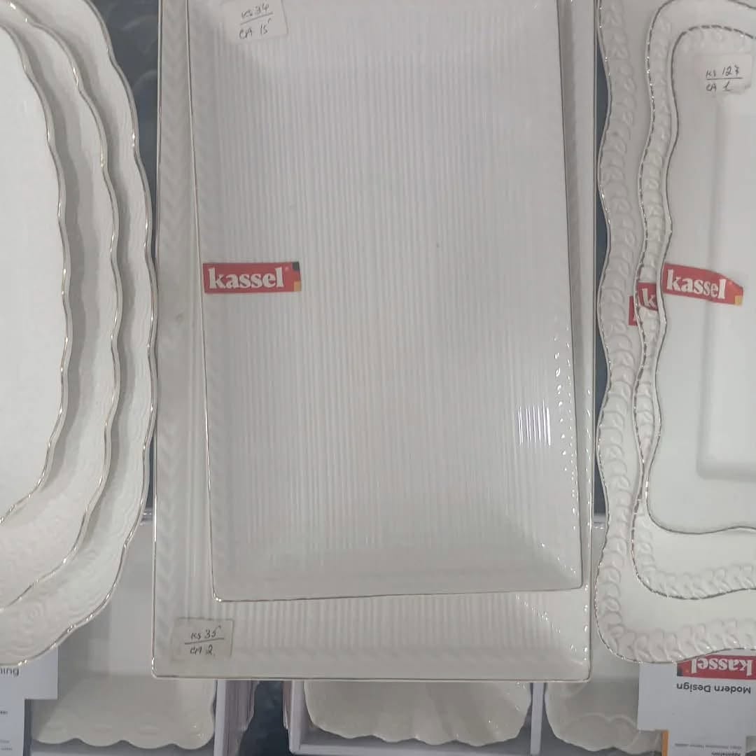Kassel white delicate plates