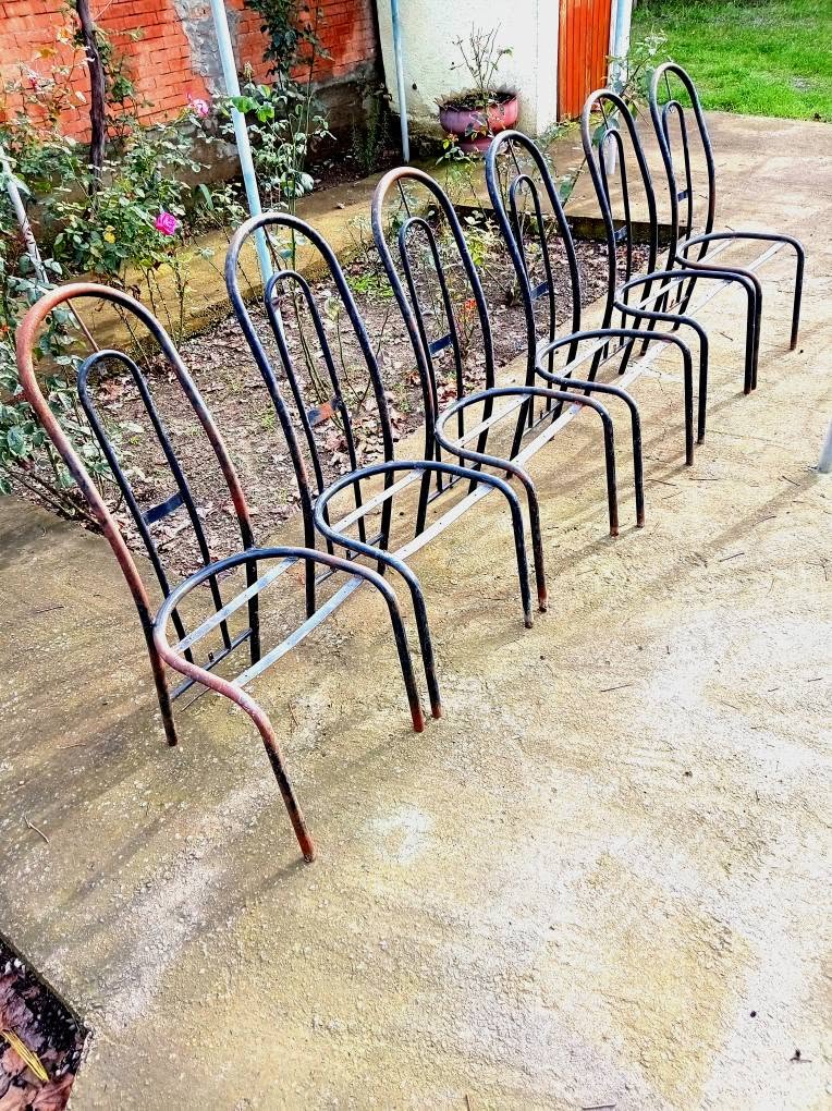 6 pieces of chair frame, thick metal