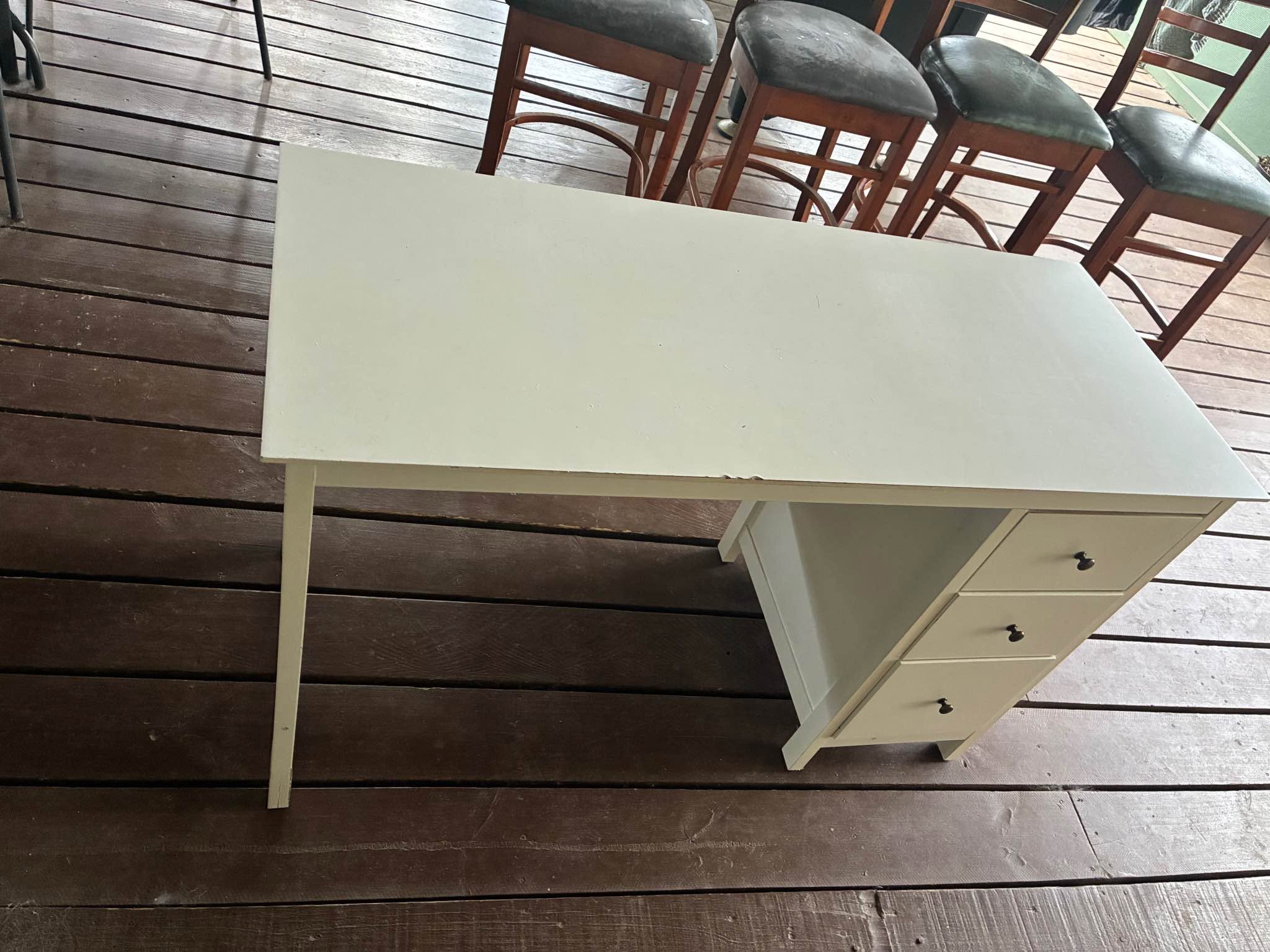 White desk 1200x500x760