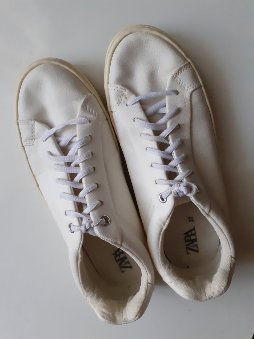 ZARA белые кроссовки, размер 37