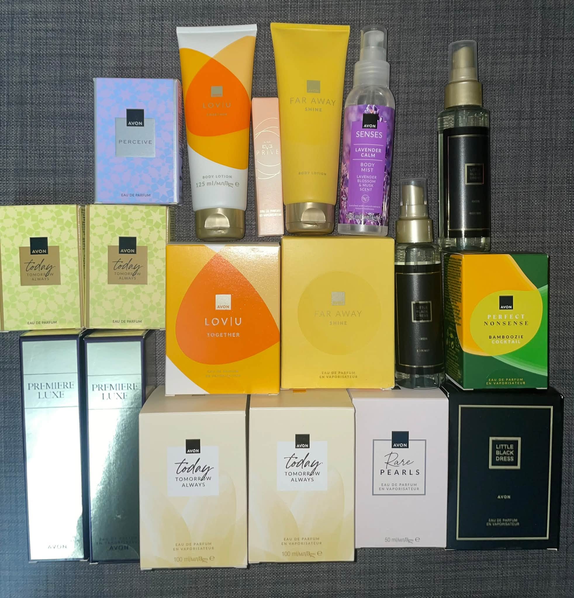 Avon სუნამოები და ნაკრებები აქციით